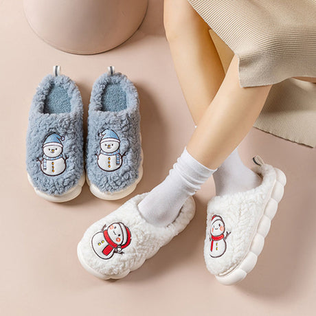 Cute Snowman Slippers - Cozy Comfort for Winter Nights - Picksentials
