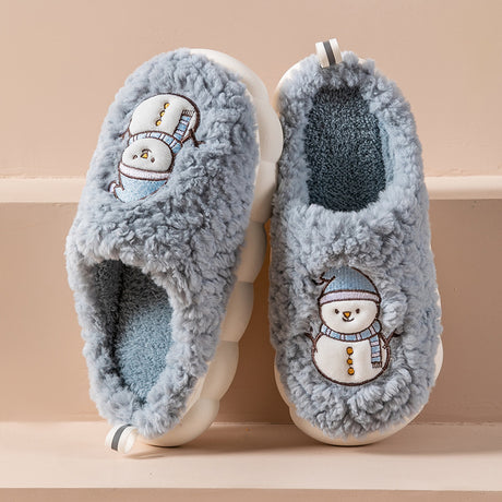 Cute Snowman Slippers - Cozy Comfort for Winter Nights