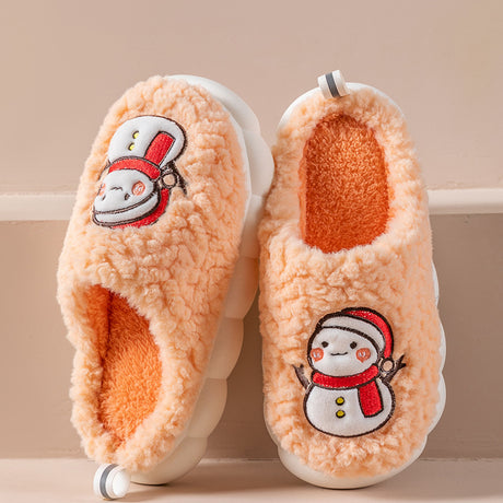 Cute Snowman Slippers - Cozy Comfort for Winter Nights