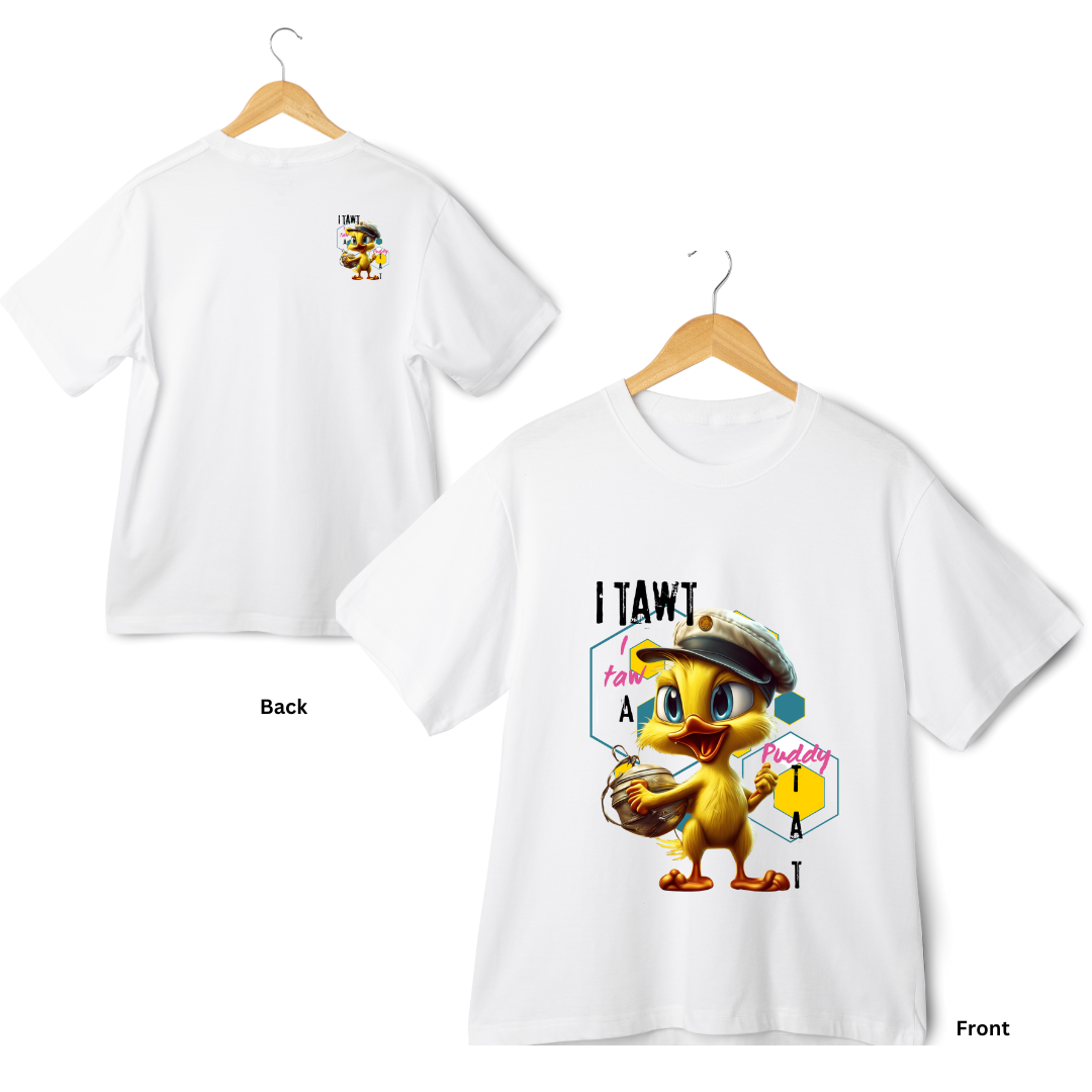 Cartoon Designed Oversize T-shirt