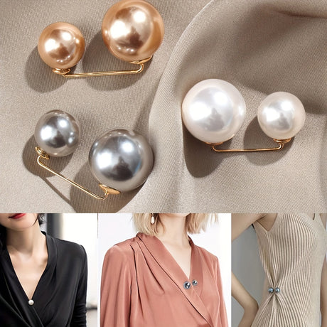 Pearl Waistband Brooch Set