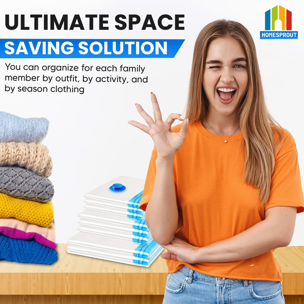 HomeSprout Vacuum Storage Bags