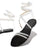 Flat sandals with large size winding belt rhinestones - Picksentials